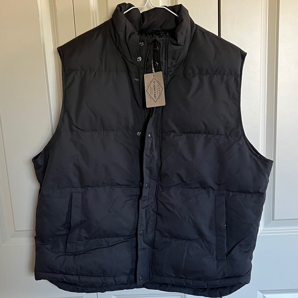 St. John's Bay Charcoal Puffer Vest